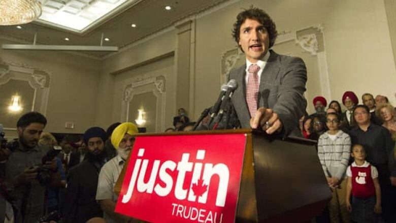 Justin Trudeau brought his newly minted Liberal leadership campaign to Mississauga Thursday, October 4, 2012, making a brief stop in a place where Conservatives made huge gains in the last election.