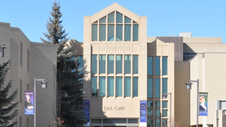 The East Gate entrance at Mount Royal University.