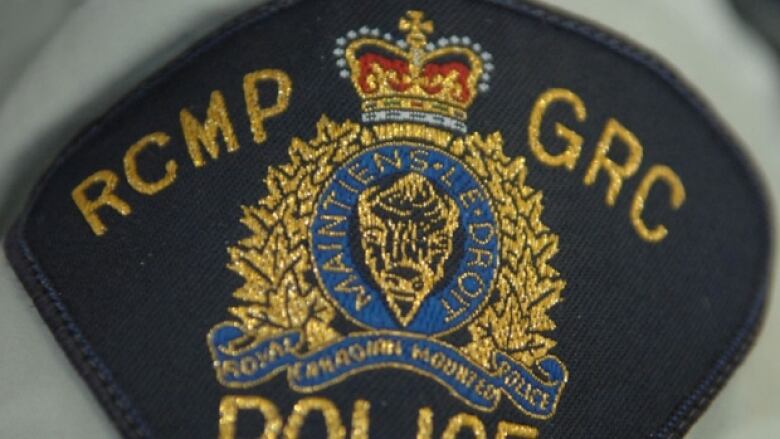 A badge on the arm of a uniform. 