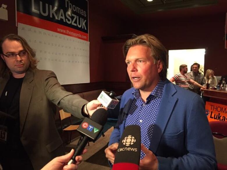 PC candidate and former deputy premier Thomas Lukaszuk says he was 