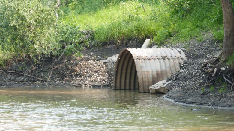 A culvert is shown in this picture.