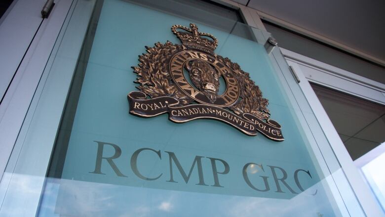 RCMP logo on a door