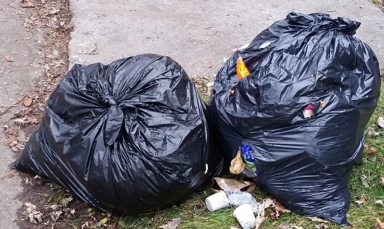 Garbage in the Cte-des-NeigesNotre-Dame-de-Grce borough stayed at the curb Tuesday due to the suspension of blue collar workers by the City of Montreal.