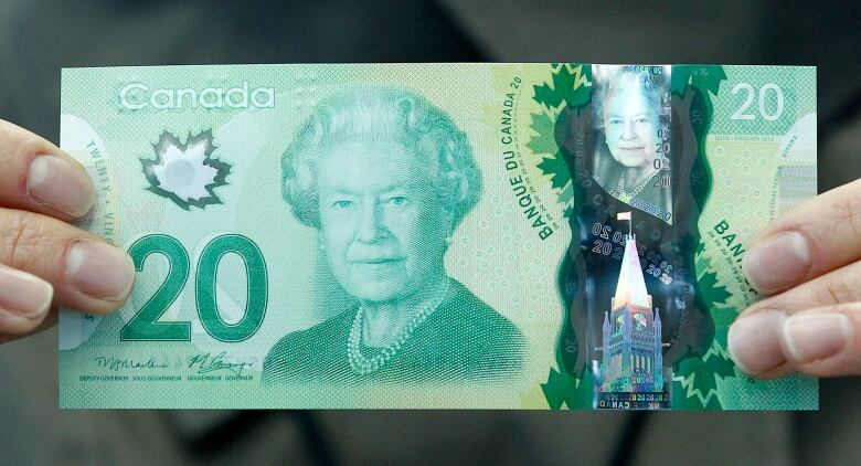 A Canadian $20 bill