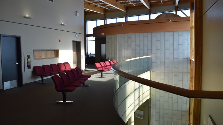 The upper floor of the Nunavut Court of Justice.