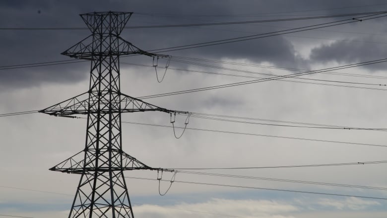 A power line is pictured in Calgary, Alta.