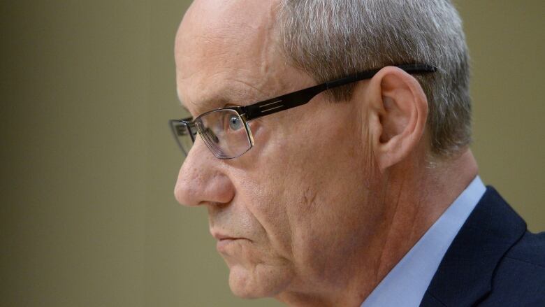 Canadian Forces ombudsman Gary Walbourne is shown at a Senate veterans affairs committee in Ottawa on May 4. Over half of the 2,000 complaints investigated annually by the Canadian Forces ombudsman have an 'end of career' context, he says.