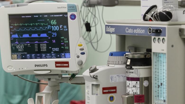 An anesthesia devices on April 28, 2014 in Regensbug, Germany. 