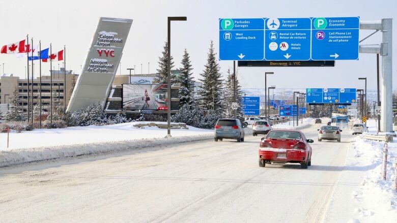 Calgary International Airport (YYC) in winter. Generic shot taken January 2017.