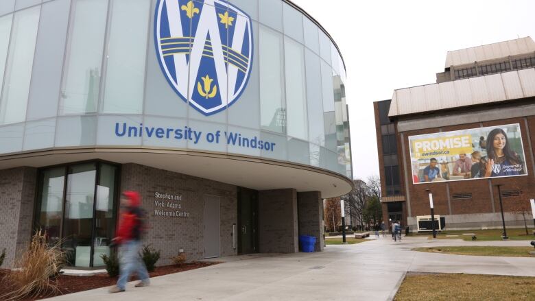 The front of a University of WIndsor building