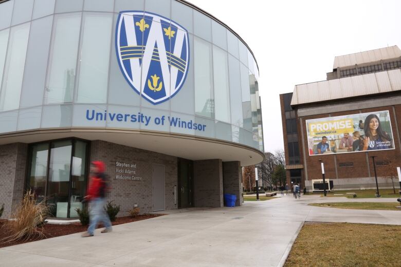 The front of a University of WIndsor building