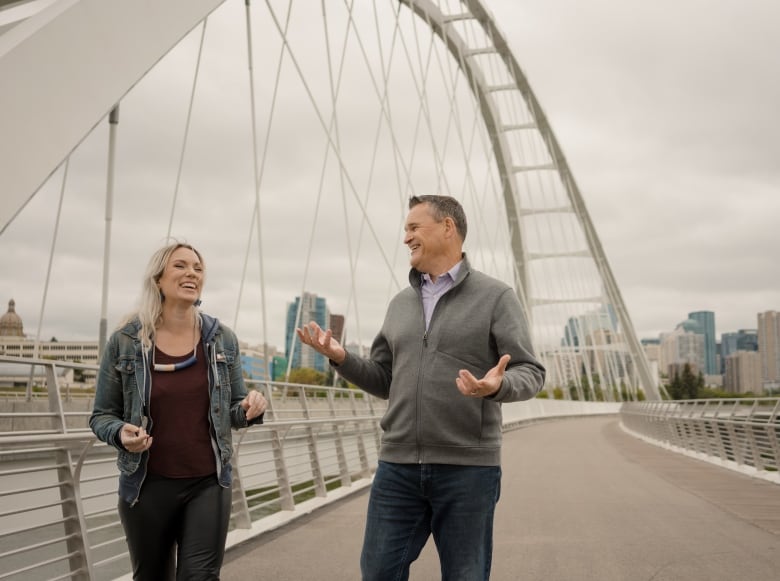 Mark Connolly and Tara McCarthy photo downtown