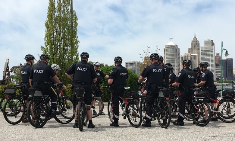 police on bikes