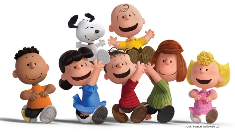 Happy photo of the Peanuts gang. 