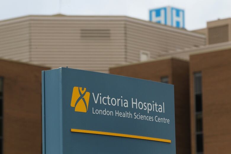 The entrance to Victoria Hospital at the London Health Sciences Centre. 