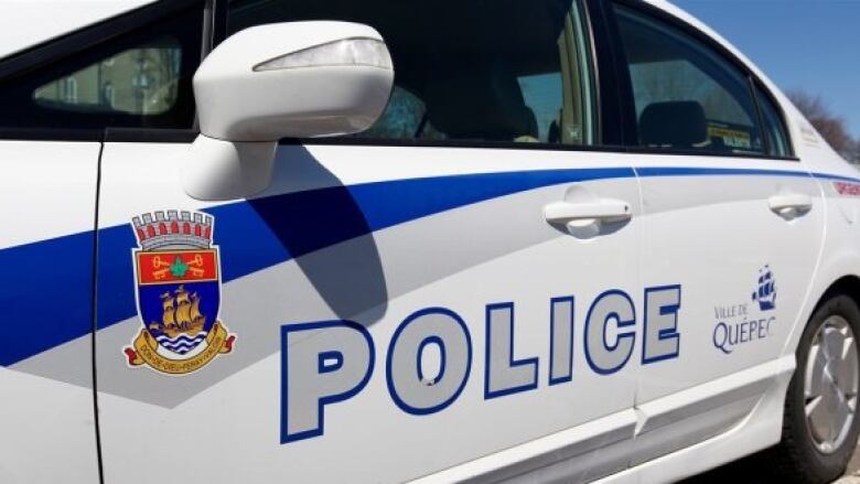 Closeup of a Quebec City police car