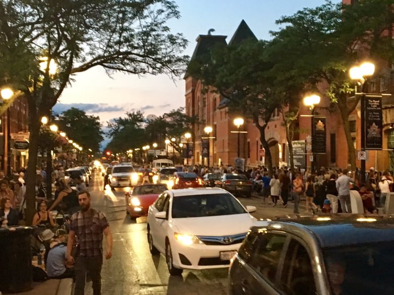 Cars on James Street North