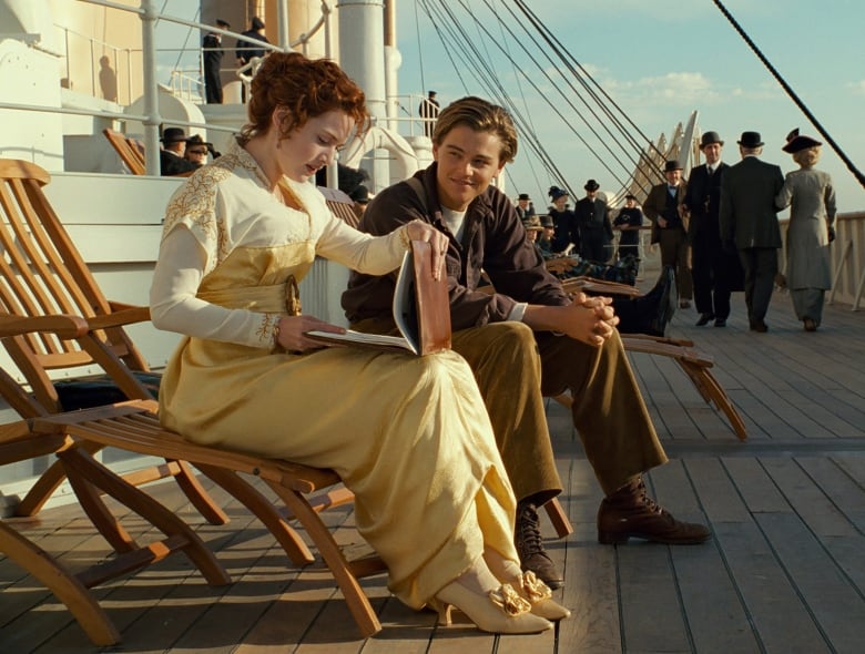 File - In this undated file image released by Paramount Pictures, Leonardo DiCaprio and Kate Winslet, left, are shown in a scene from the 3-D version of James Camerons romantic epic 