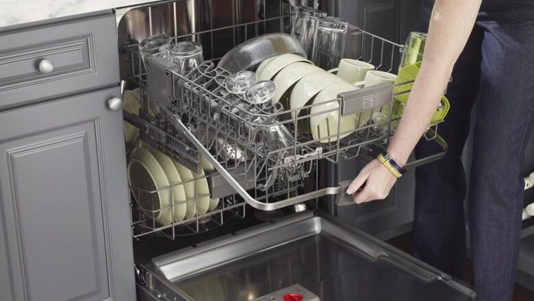 This undated product image released by Kenmore shows a Kenmore Elite Dishwasher 