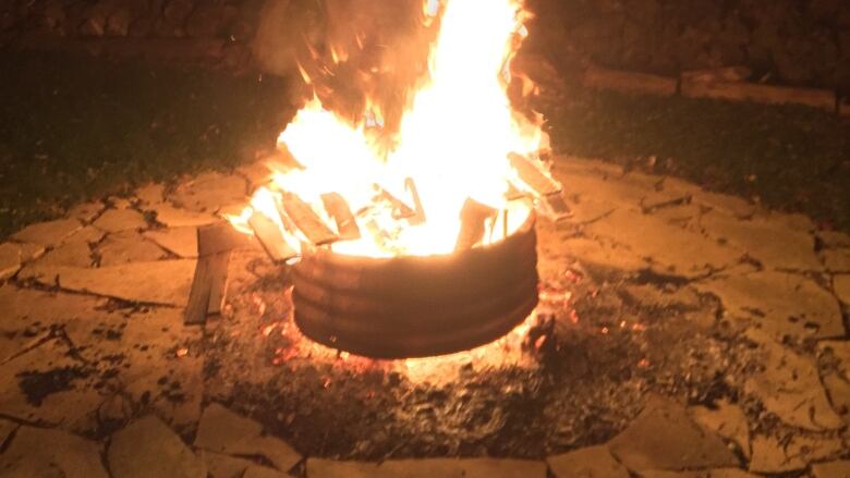 A bonfire.