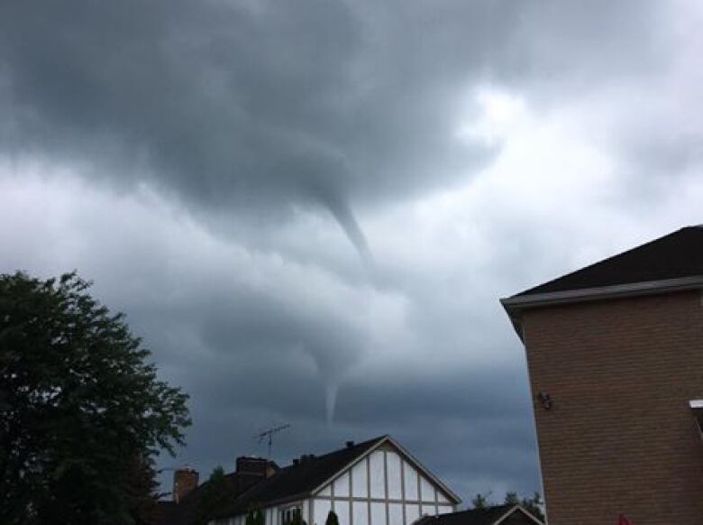 Funnel clouds in Windsor-Essex in 2018.