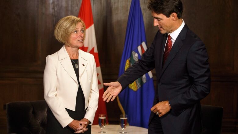 Wednesday marked the first time Prime Minister Justin Trudeau and Alberta Premier Rachel Notley met since a ruling halted work on the Trans Mountain pipeline expansion last week. 