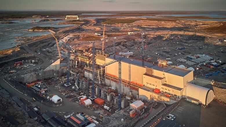 A generating station from a birds eye view.