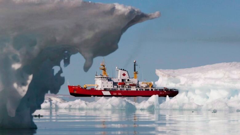 The Canadian Coast guard's medium icebreaker Henry Larsen