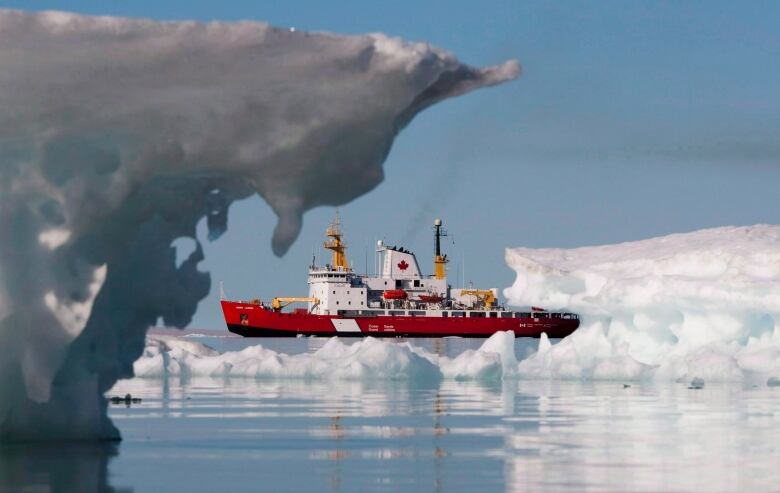 The Canadian Coast guard's medium icebreaker Henry Larsen