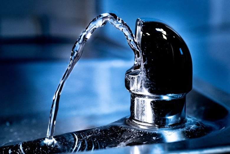 A close-up of a drinking water fountain.