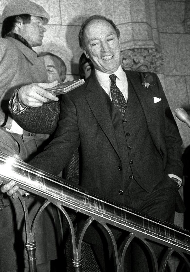 Smiling man in Canada's Parliament 