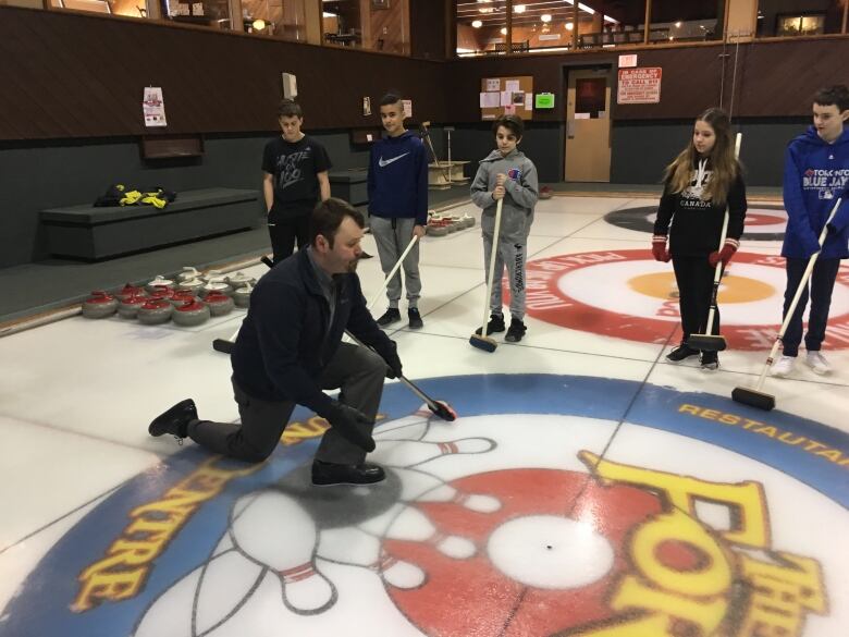 Curlers in action at Roseland.