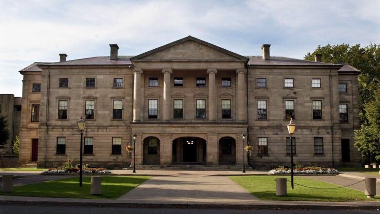 The P.E.I legislature as it used to be, without all the scaffolding.