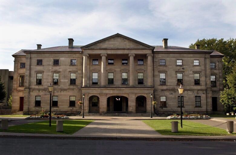 The P.E.I legislature as it used to be, without all the scaffolding.