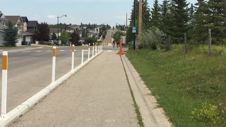 The City of Calgary wants to create adaptive sidewalks on extra-wide roadways, like this one along 26 Avenue S.W.