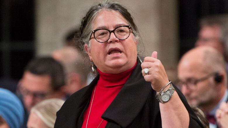 Minister of National Revenue Diane Lebouthillier responds to a question during Question Period in the House of Commons in Ottawa on Thursday, October 19, 2017.