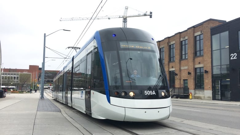 A street car in downtown Kitchener.