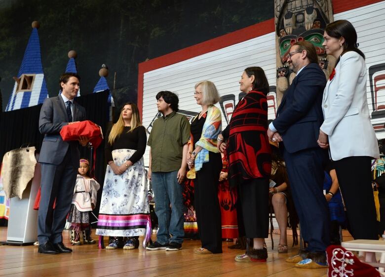 Prime Minister Justin Trudeau accepts the final report of the National Inquiry into Missing and Murdered Indigenous Women and Girls.