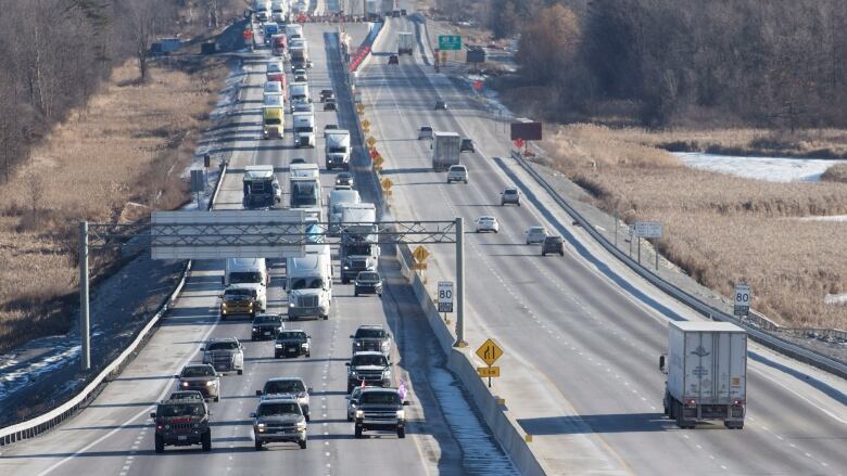 Highway 401 east of Dorchester.