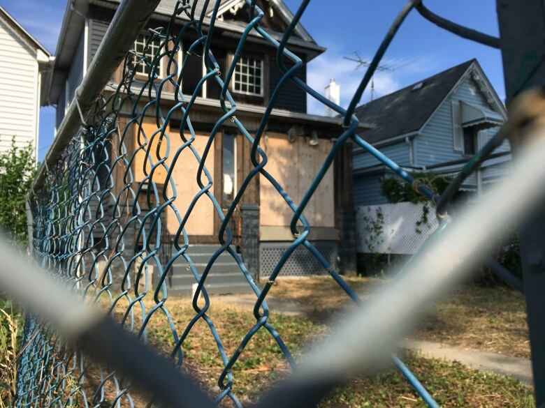 A vacant building pictured on Caron Avenue in Windsor.