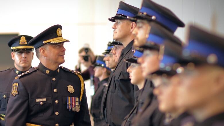 Dan Kinsella is shown at his swearing-in as Halifax Regional Police chief on July 5, 2019.