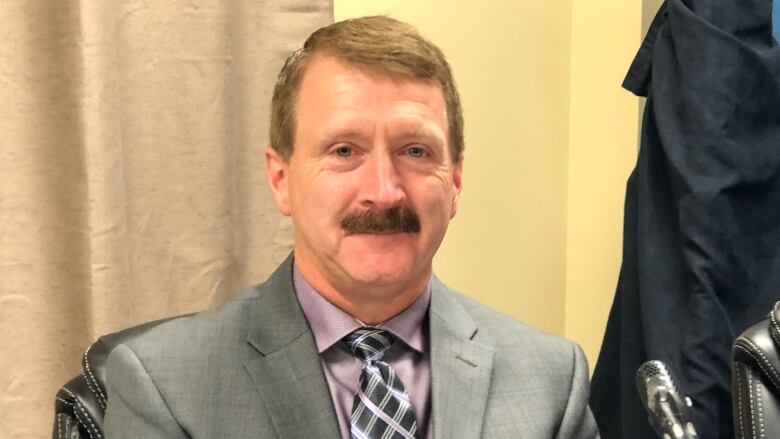 A portrait style photo of Kevin Fagan, taken during his appearance at the Muskrat Falls inquiry.