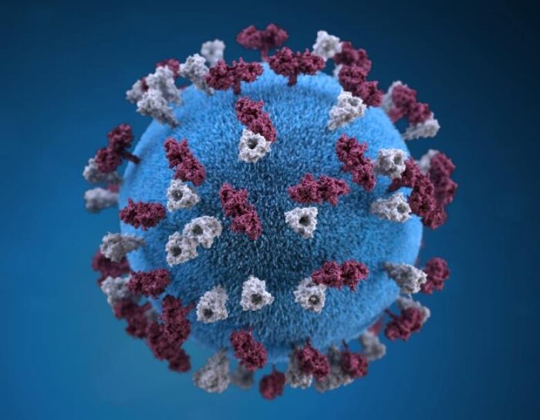 A graphic representation of measles.