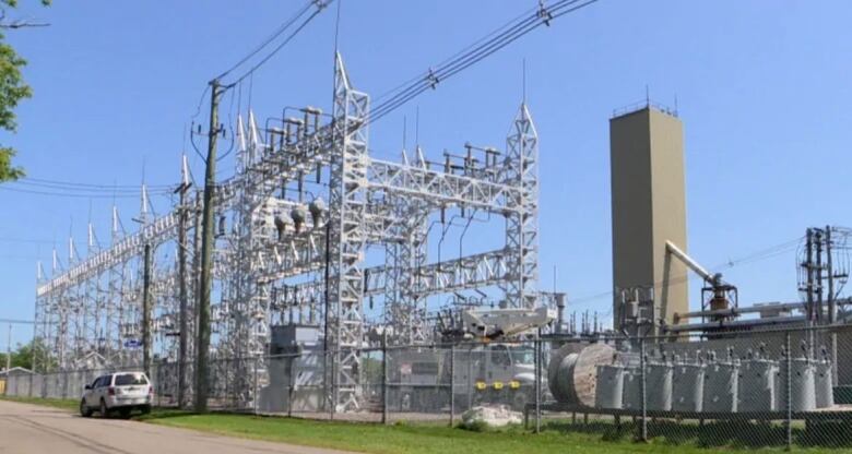 A picture of the Summerside Electric substation.