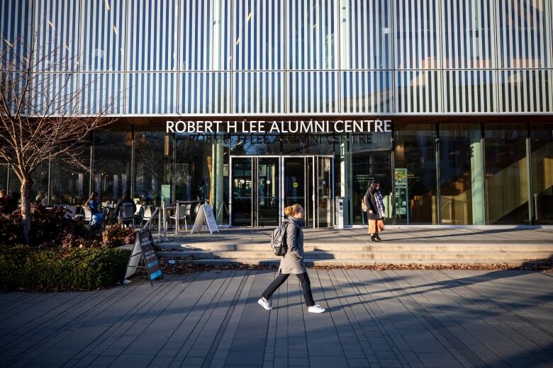 Students are pictured on campus at the University of British Columbia in Vancouver, British Columbia on Wednesday, November 20, 2019. 