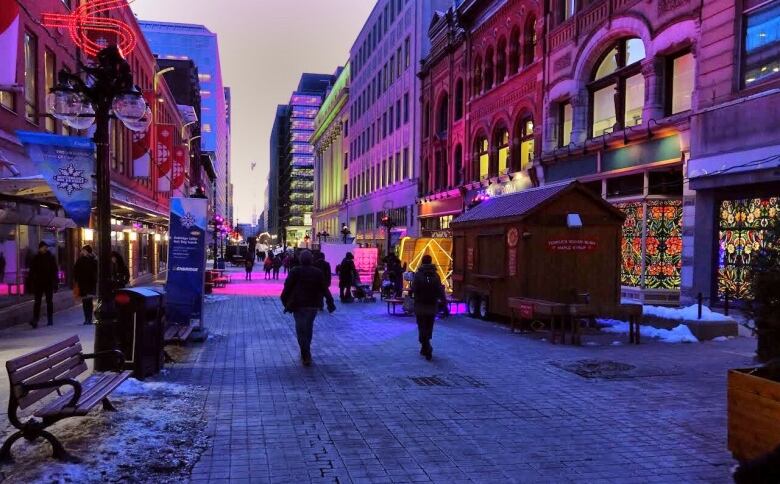 people walking on street