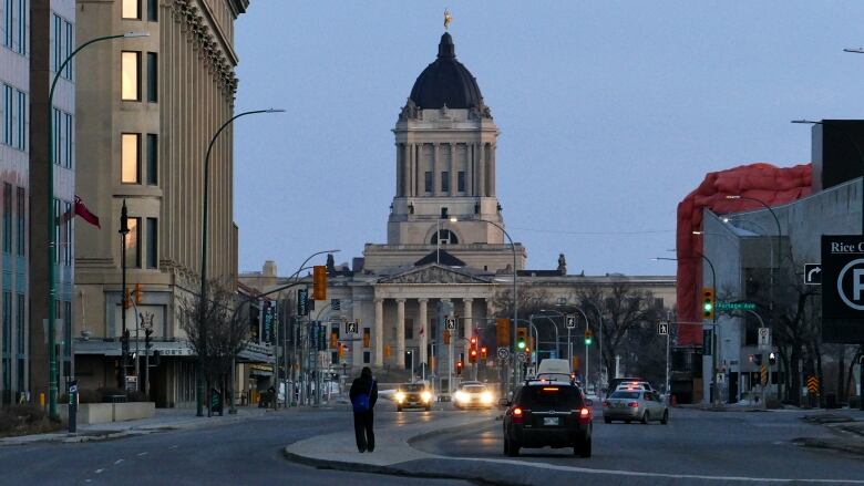 The Manitoba legislative building is pictured in downtown Winnipeg.