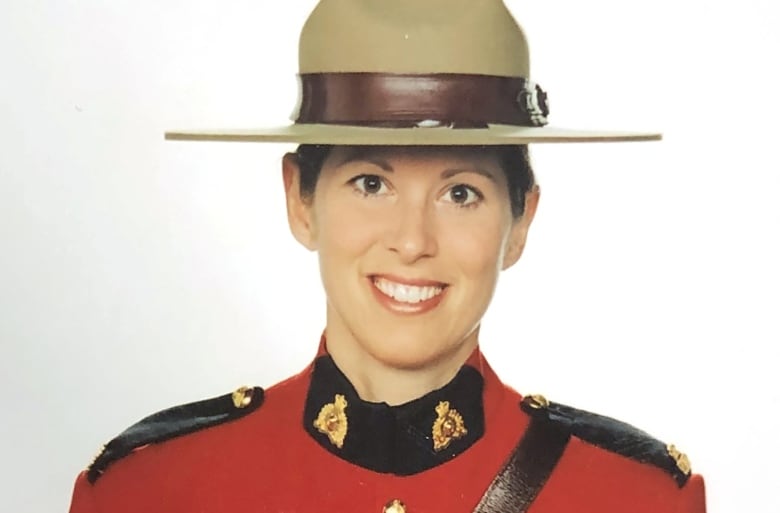 Head and shoulder photo of a woman in an RCMP uniform