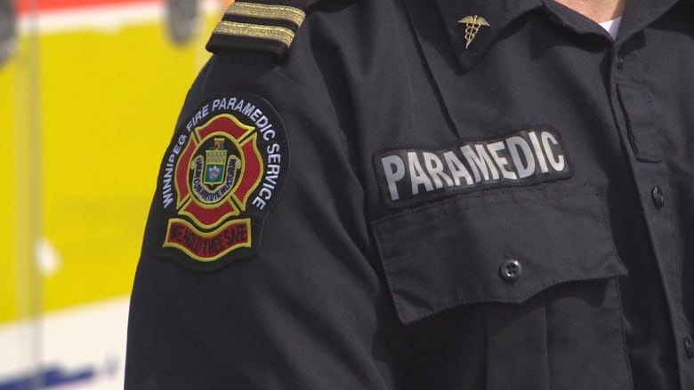 A close up of a firefighter's uniform. 