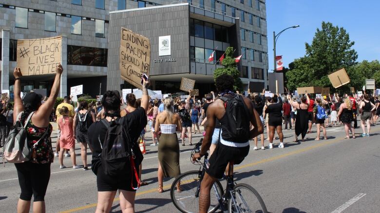 Protests at London, Ont., City hall